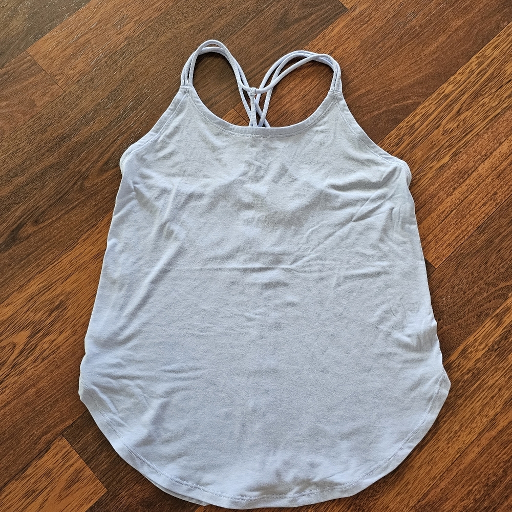 Ivivva by Lululemon Periwinkle Tank Criss-cross Strap Top Girls Size 12